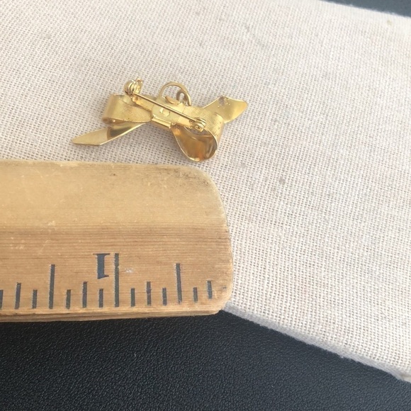 Vintage Bow  Brooch Charm - Picture 2 of 3